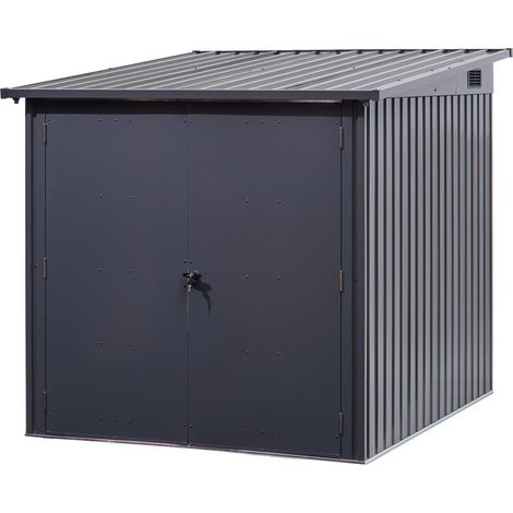Fahrradbox anthrazit 164X204X163 cm (1/3)