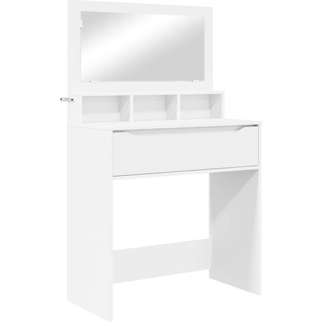 Bedroom Dressing Tables with Drawer White 80 x 39.6 x 135 cm vidaXL (1/5)
