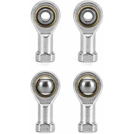 4 Pièces 6mm Embout Roulement à Rotule M6 x 1.0, Femelle Filétage Auto-Lubrifiantes (1/5)