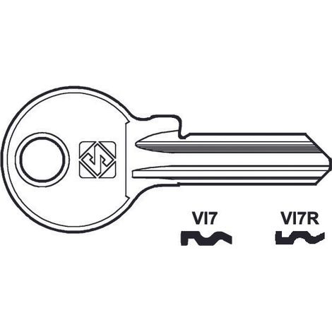 Chiavi per cilindri viro 5 spine piccole - vi7r sx