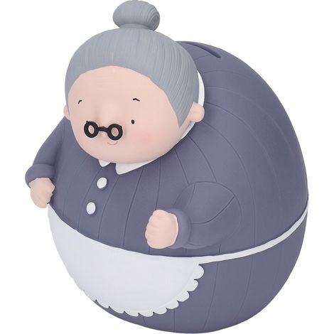 Tirelire Décorative pour Personnes Âgées avec Panier - Idée Cadeau pour Parents - Décoration Maison Créative (1/5)
