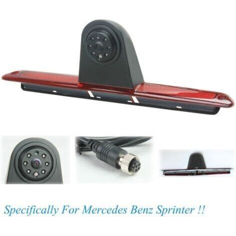 7 Inch Brake Lights Reversing Camera for Mercedes-Benz Sprinter/Vw Crafter Vans Led Light Parking (with Monitor), Black (1/4)