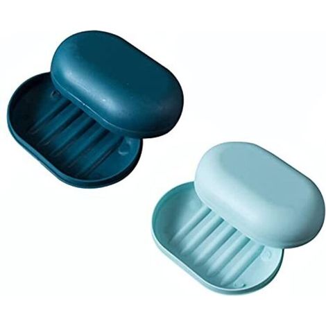 Set di 2 portasapone da viaggio impermeabili con coperchio – ideali per doccia, escursionismo, bagno e sport.