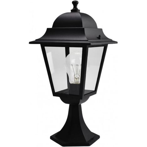 FAB 149271009 Parete Esterna Alluminio Spica 1xe27 Nero Ip44 46x21,5x21,5 Cm