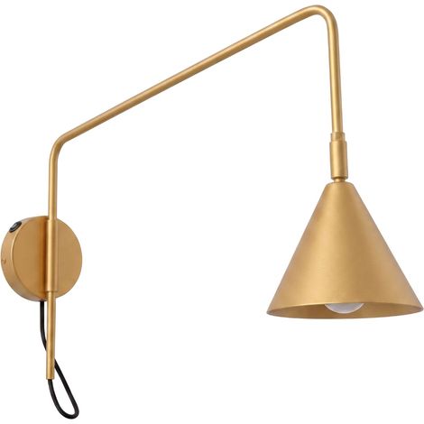 Wandleuchten Nox gold 1xE14 14cm Stahl Sollux (1/5)