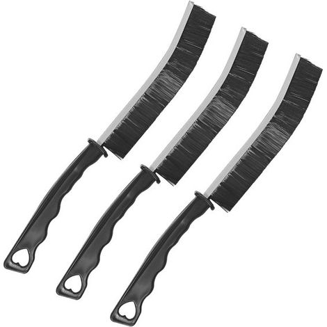 Juego de 3 cepillos para ranuras para la limpieza del baño, la cocina y el hogar. (1/5)