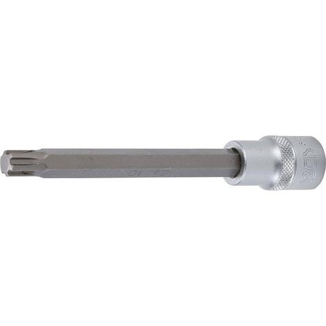 Douille à Embouts 140 mm - 12,5 mm (1/2), Profil Cannelé - Compatible RIBE, Acier, Zones Difficiles - D-Work (1/5)