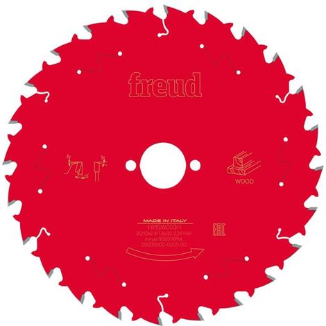 Freud F03FS09725 Wood Circular Saw Blade 210 x 30 x 2.4/1.8mm x 24T FRE03FS09725