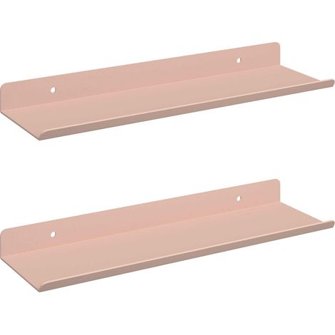 Maison Exclusive - Schwebendes Regal Wandmontiert 2 pcs Rosa 30 x