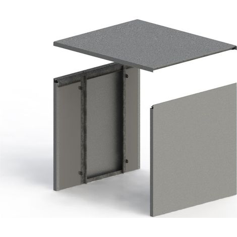 Daikin Gehäuse, für Sound-Cover Dagmute, 155x965x1150mm, Aluminium, Anthrazit, DE.MUTECASE1A