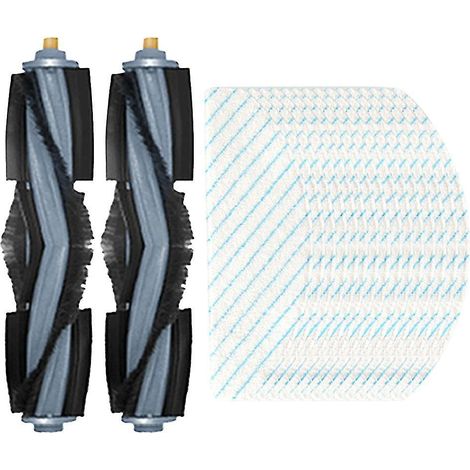 17-teiliges Set Hauptbürsten für Ecovacs Deebot T10 Wischtücher (1/4)