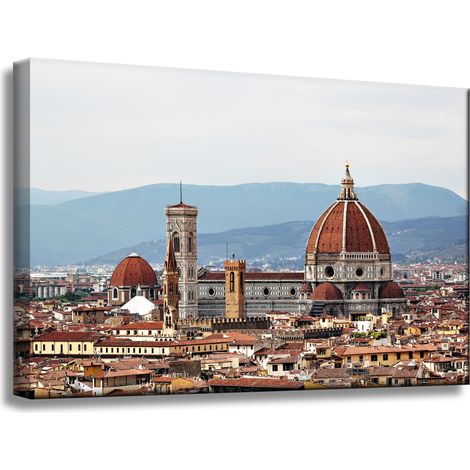 Leinwandgemälde Architektur von Florenz 60 x 40 cm