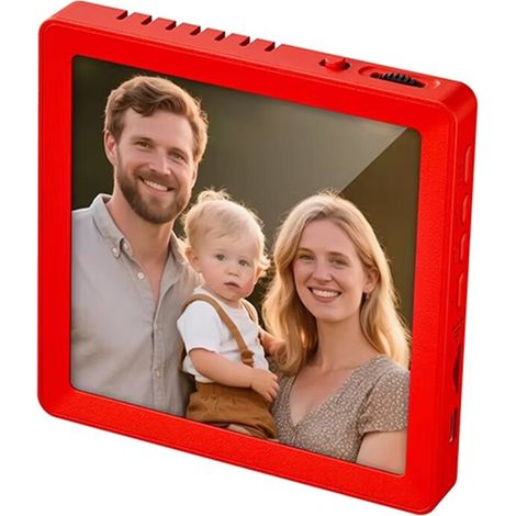 Geeignet für personalisierte magnetische Musik-Fotorahmen, kann magnetisch am Kühlschrank befestigt werden, mit Wiedergabe- und Aufnahmefunktionen - magnetische Schreibtisch-Fotodekoration.