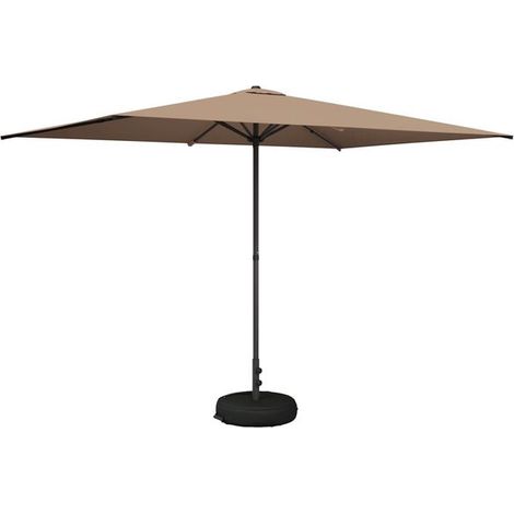 Parasol de jardin (avec pied) 200 x 300 cm Polyester (1/5)