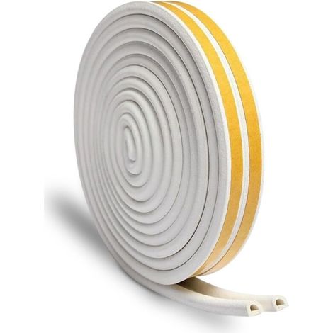 Strisce sigillanti per porte e finestre - isolamento termico e acustico, antivento e antivento 250 × 2 cm (2 pezzi)