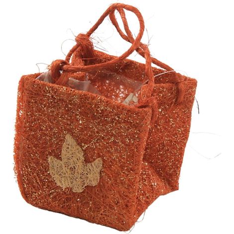Contenitore a borsa autunnale, 13x13x10 cm (kit da 10)