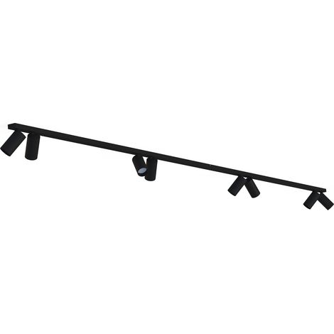 Plafonnier barre 8 spots GU10 Nowodvorski Mono noir (1/2)