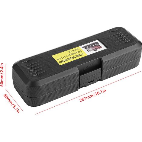 Clé dynamométrique réglable 2-14 N·m pour réparation automobile, kit d'outils de précision pour réparation de vélos 1/4" avec clé dynamométrique préréglée, ensemble de 10 pièces (1/5)