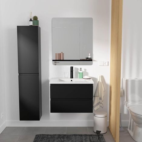 Mueble sencillo + grifería + espejo + columna SORRENTO (1/5)