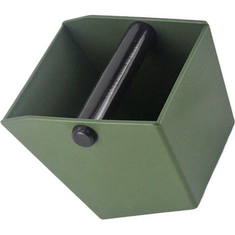 Papelera profesional para café, base antideslizante, color verde.