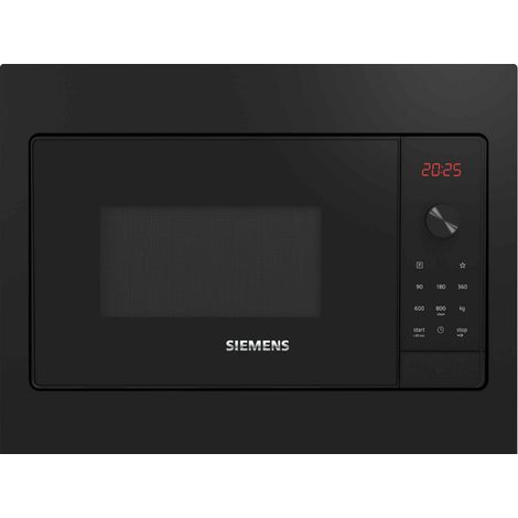 solo microonde 20l 800w da incasso nero - bf523lmb3 - siemens (1/3)