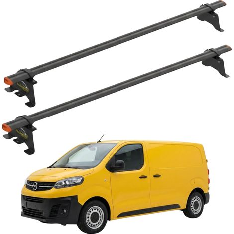 Barre portatutto per Opel Vivaro dal 2019, punti di fissaggio, alluminio, 2 barre (1/5)