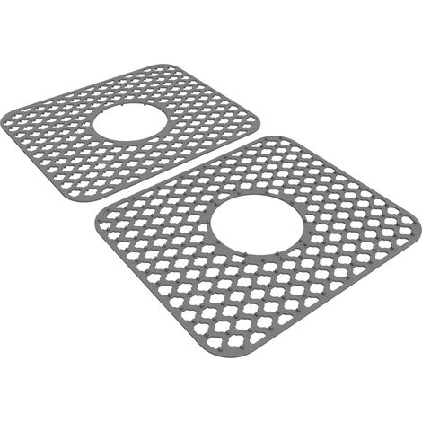 Tapis De Lavabo En Silicone - 34,5 X 29,5 Cm - Pour Lavabos En Acier Inoxydable Et Porcelaine - 1 Pièce (1/5)