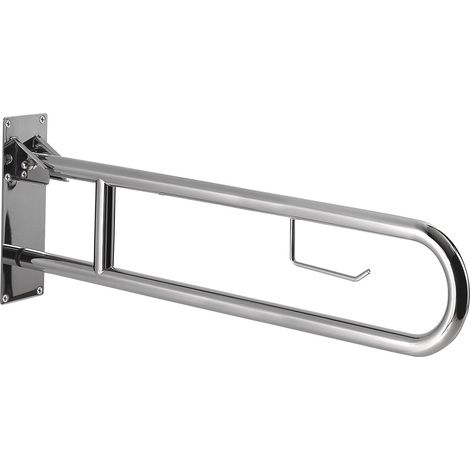 Appoggio Ribaltabile Con Portarotolo 80 Cm Lucido  Scilla