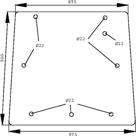 Heckscheibe oben UNIVERSAL D6918