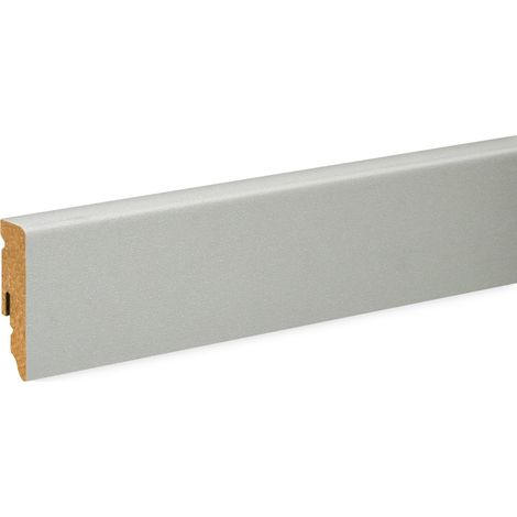 Neuhofer Fußleiste 240 cm x 58 x 19 mm fenstergrau Sockelleisten & Fußleisten (1/2)