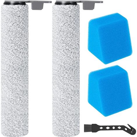 Kit d'accessoires pour aspirateur eau et poussière JONR ED12 Pro : 2 brosses rotatives, 2 filtres, 1 brosse de nettoyage (non compatible avec le modèle ED12) (Couleur de la brosse de nettoyage aléatoi (1/5)