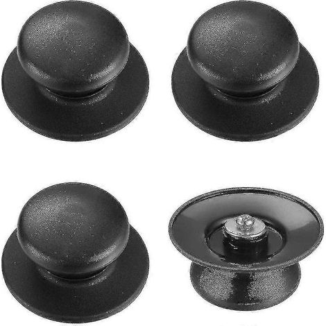 Lot de 4 boutons de couvercle de casserole, boutons de rechange universels pour couvercles de poêle, poignées pour ustensiles de cuisine, boutons circulaires en bakélite. (1/5)