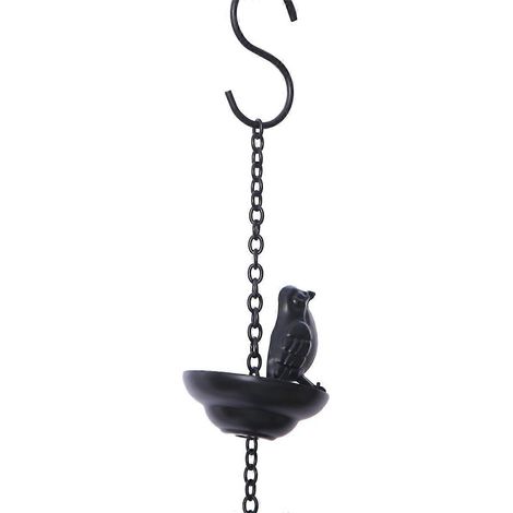 Chaîne de pluie mobile avec oiseaux sur gobelets pour l'extérieur, chaînes de pluie pour gouttières et descentes pluviales, chaîne de pluie pour la maison (1/5)