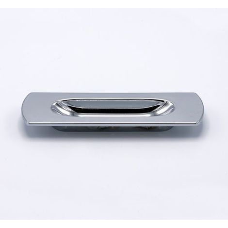 Maniglia Thin a incasso cromato lucido larghezza 125 mm altezza 36 mm in Pvc
