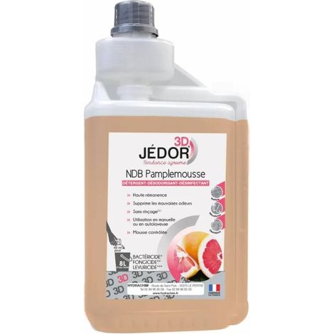 JEDOR - Nettoyant désinfectant 3D sol - Parfum pamplemousse - 1L (1/3)