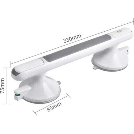 Sicherheitsgriff für Toiletten, kein Bohren erforderlich, Saugnapfmontage