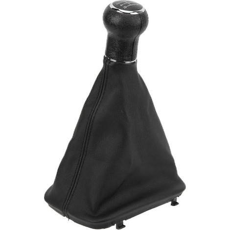 Schalthebel mit Staubschutzmanschette, passend für Audi A6 C5, A4 B5, A8 D2 (1998–2000), Schaltknauf mit Schutzhülle, kompatibles Ersatzteil, schwarze Ausführung (1/5)