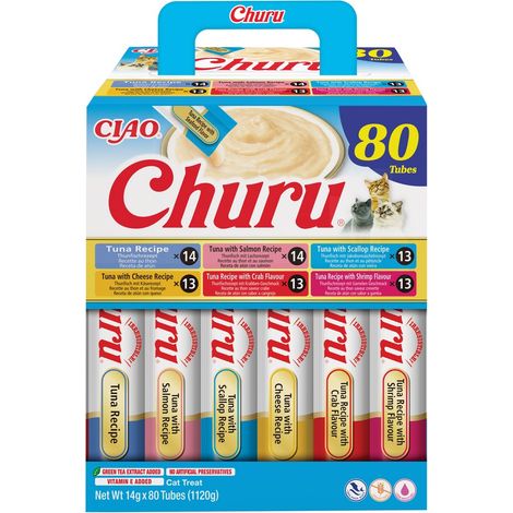 Inaba CAT churu 80P ricetta al tonno 80x14g pasta di tonno per gatti