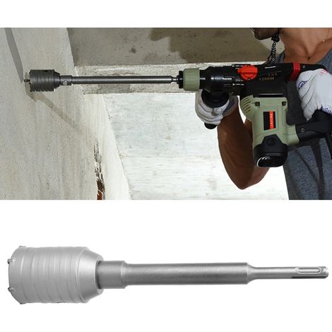 Foret cloche SDS pour béton, ciment et pierre, avec tige de 200 mm et clé de 50 mm. (1/5)