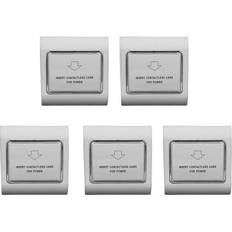 Interrupteur d'alimentation d'hôtel 5X avec coupure différée, carte à induction à économie d'énergie, trois fils, 40 A, basse fréquence, 220 V (1/5)