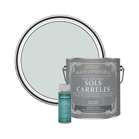 Peinture pour Sols Carrelés Mate Lessivable - Gris Pigeon (1/3)