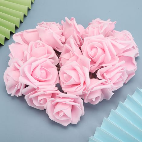 Guirlande lumineuse LED rose artificielle 3m, 20 fleurs, USB, décoration mariage Saint-Valentin, guirlande féerique rose (1/5)
