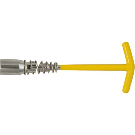 Chiave a T per Candele con Snodo Doppio 21 mm Maurer - Cf. In Blister