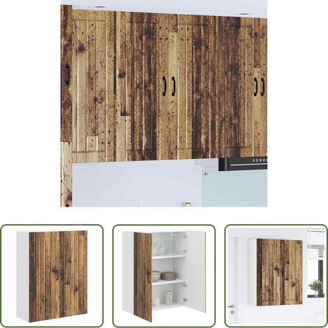 vidaXL Küchenmöbel Holz - Küchenschrank Altholz 80 x 31 x 100 cm Holzwerkstoff (1/5)