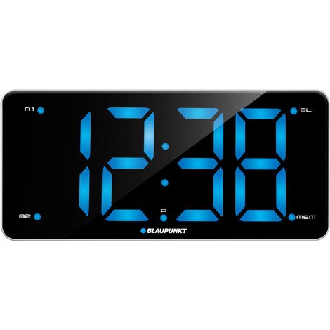 Blaupunkt cr15wh despertador reloj despertador digital negro, blanco (1/2)