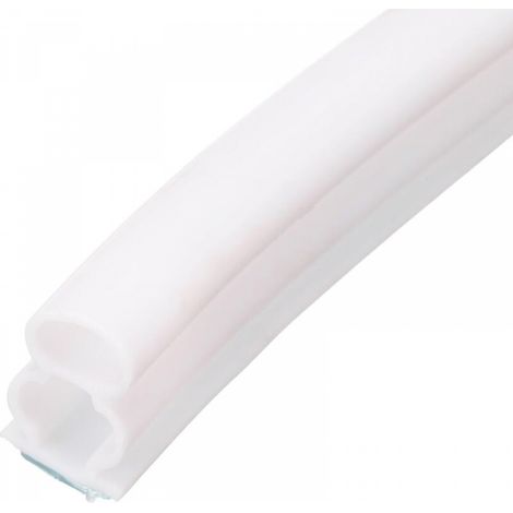 Joint d'étanchéité en caoutchouc pour portes et fenêtres, 6 m (20 pieds), en forme de D, pour un espace de 0,9 à 1,1 cm (0,35 à 0,45 pouce),blanc (1/5)