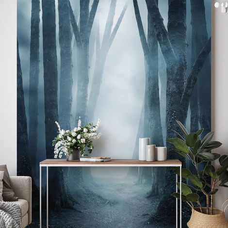 Papier peint panoramique - Chemin Arbres - 130 cm x 180 cm (1/4)