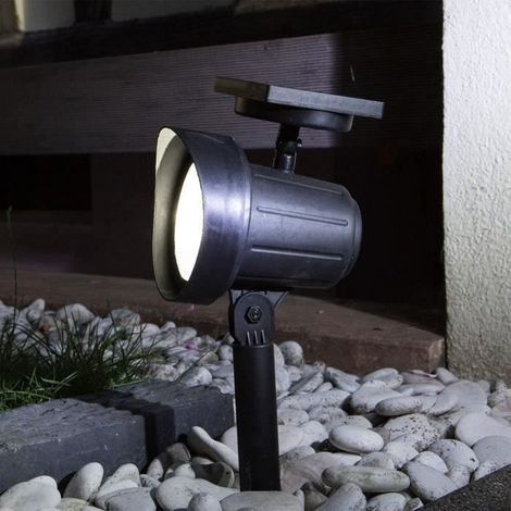 Spot solaire très éclairant - GALIX - Plastique - 45 Lumens - Panneau solaire SunPower 0,54 W