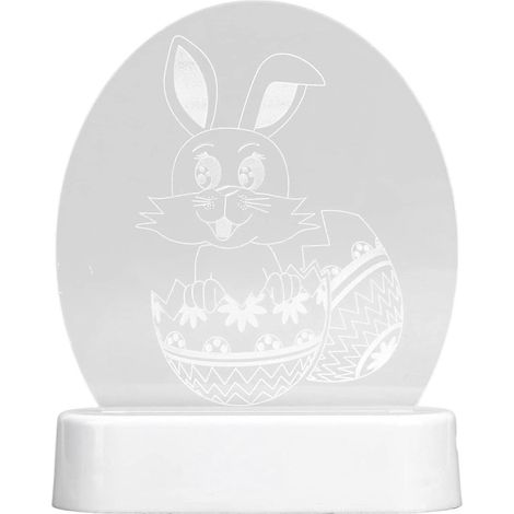 SCSYV LED-Nachtlicht für Kinder, 3D-Hasenlampe für Teenager, niedliche Kawaii-Dekoration fürs Kinderzimmer, batteriebetriebenes Nachtlicht für Babys und Kleinkinder, süßes Ostergeschenk (1/5)