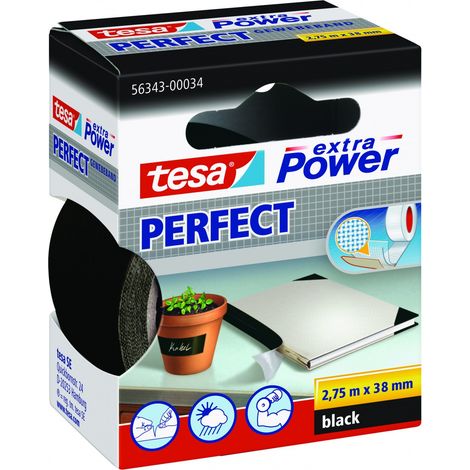 Gewebeband ext.Power® 56343 schwarz L.2,75m B.38mm Rl.TESA
